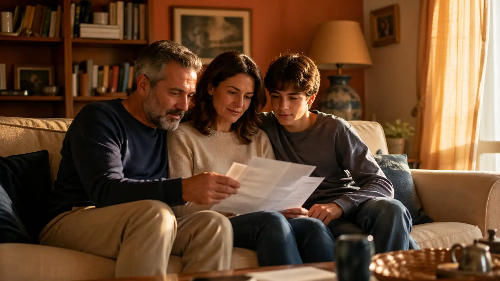 Famiglia italiana che verifica le agevolazioni energia 2026